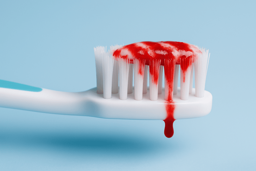 cepillo dientes sangre encias