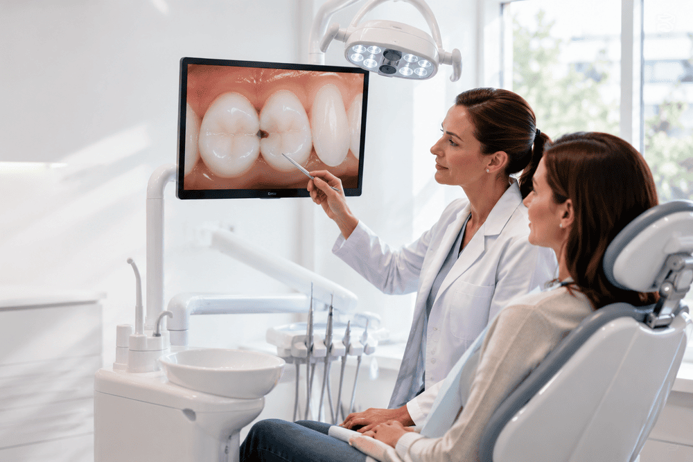 diagnostico digital y revision de caries en clinica garantia dental